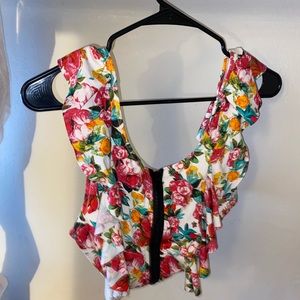 H&M Floral Crop Top